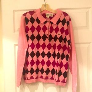 Lacoste argyle sweater